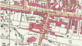 1889 OS map showing the location of Heavitree Brewery