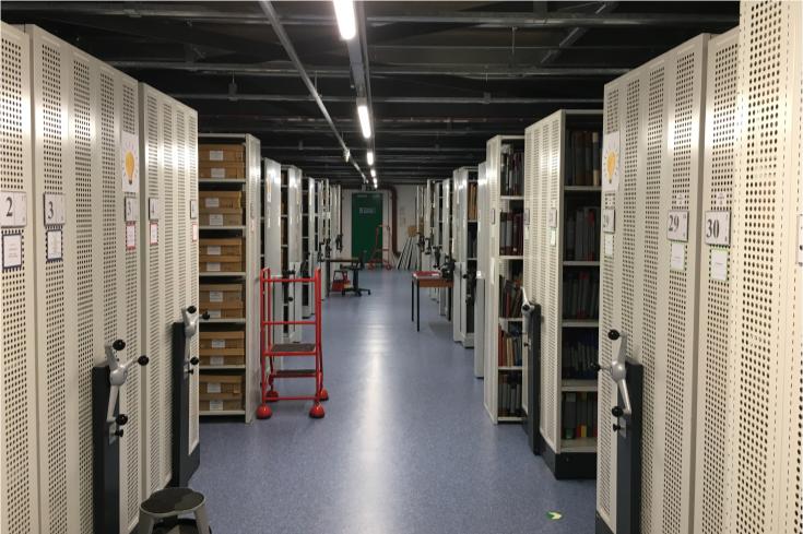 Storage facilities at the Devon Heritage Centre