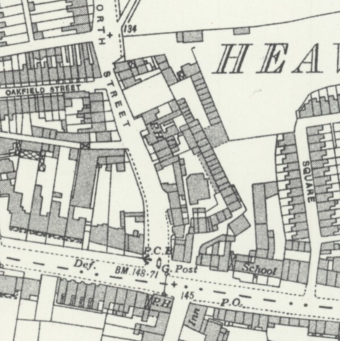 Map of North Street, 1936