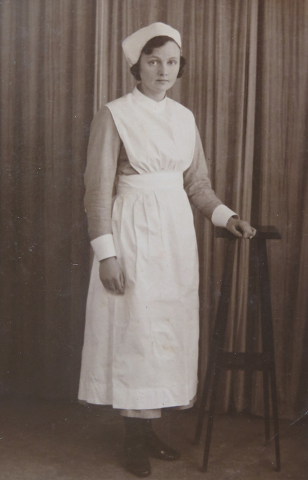 Sue's mother, Creina Joan Bolt, as a nurse